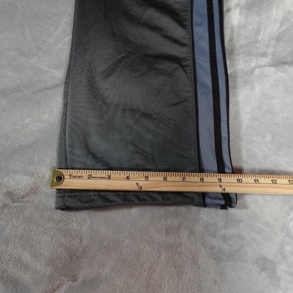 Adidas Track Pants Mens Medium 31” Baggy Fit Y2K Style Gray - Picture 15 of 16